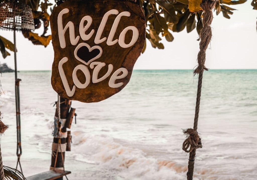 Hello Love signage